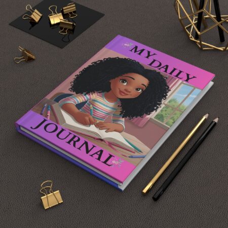 my daily journal – purple blossom edition | hardcover notebook for creative girls & young writers