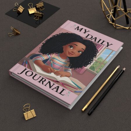 my daily journal – pink blossom edition | hardcover notebook for creative girls & young writers