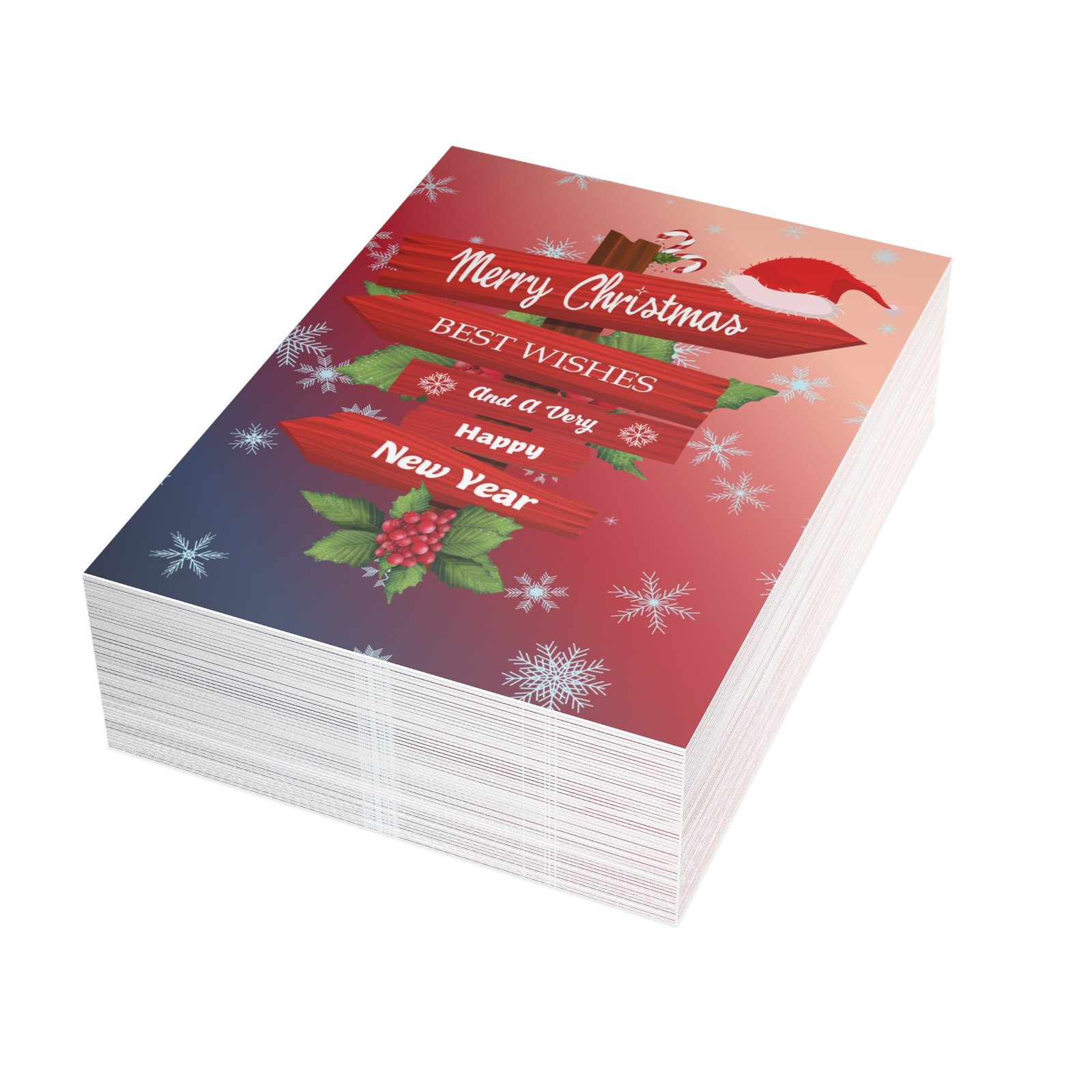 Gradient Night Sky Reindeer Magic Holiday Greeting Card | Christmas & New Year Edition - Image 11