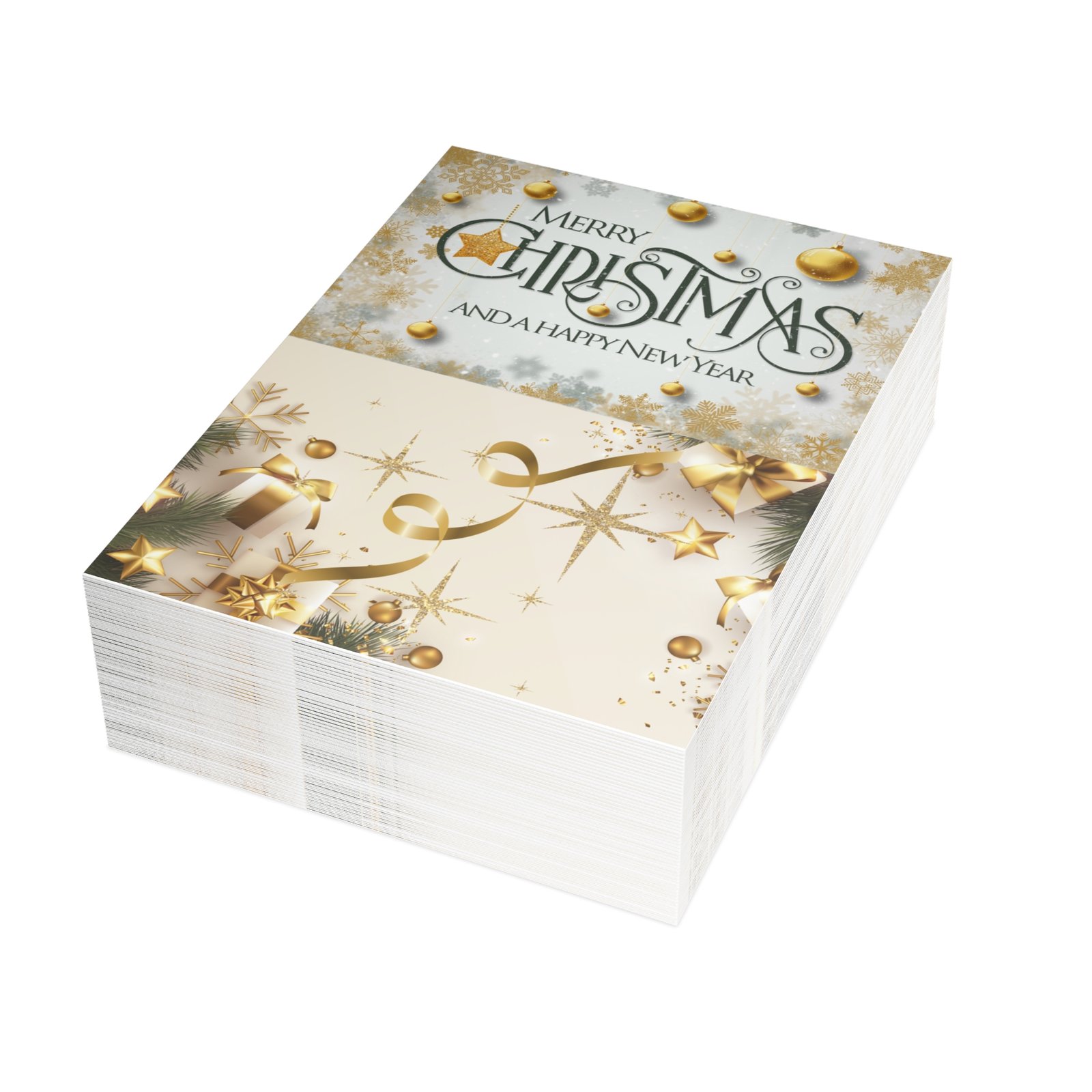 Classic Forest Green Holiday Greeting Card | Christmas & New Year Edition - Image 11