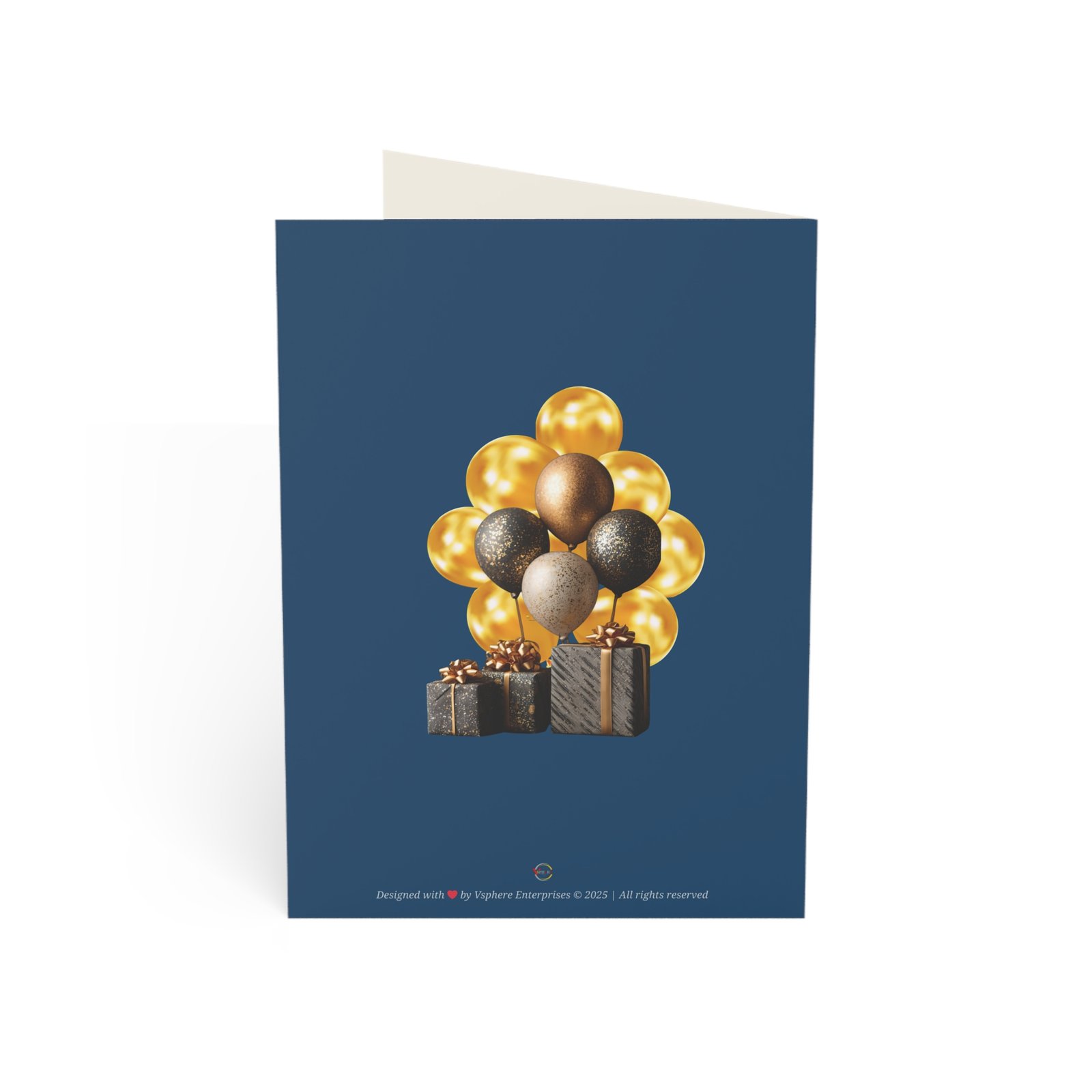 Royal Blue Holiday Greeting Card | Christmas & New Year Edition - Image 3