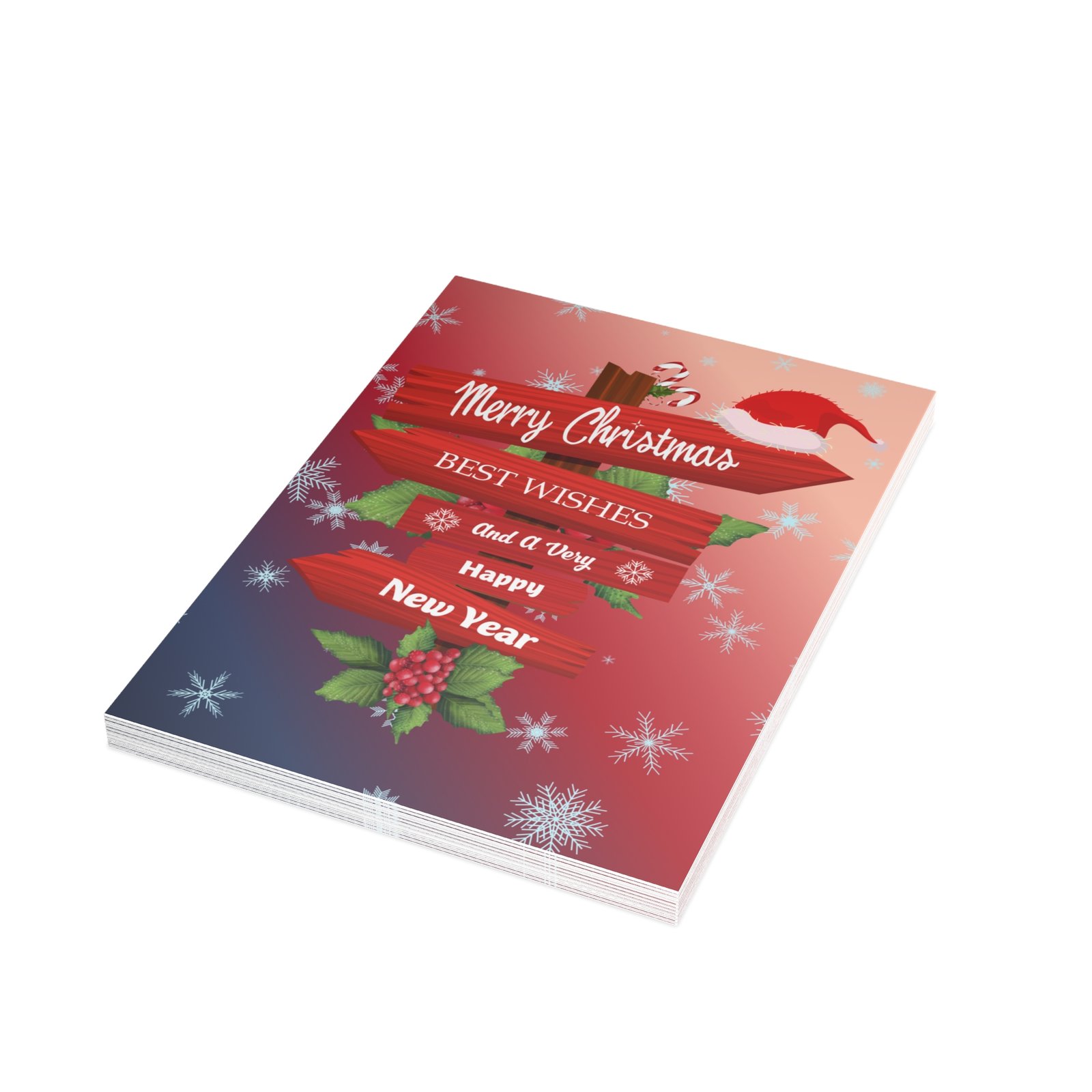 Gradient Night Sky Reindeer Magic Holiday Greeting Card | Christmas & New Year Edition - Image 7