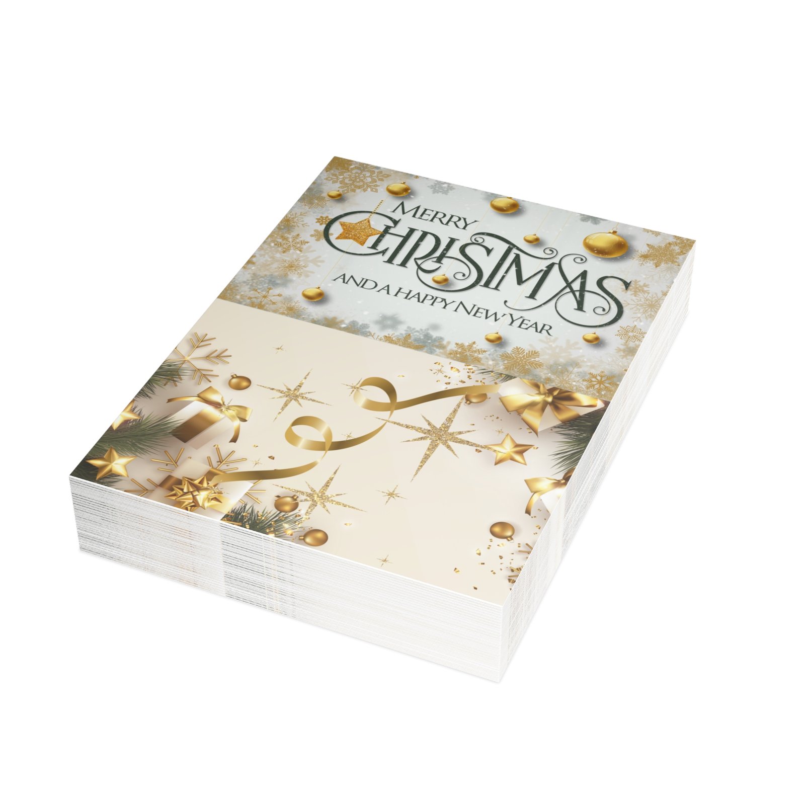 Midnight Black Holiday Greeting Card | Christmas & New Year Standard Edition - Image 9