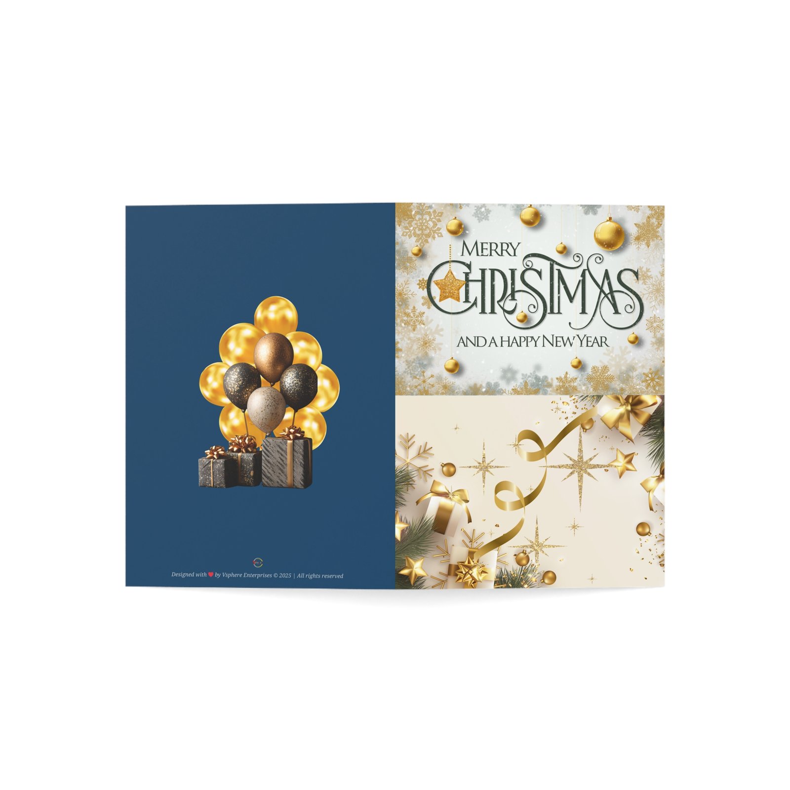 Royal Blue Holiday Greeting Card | Christmas & New Year Edition - Image 5