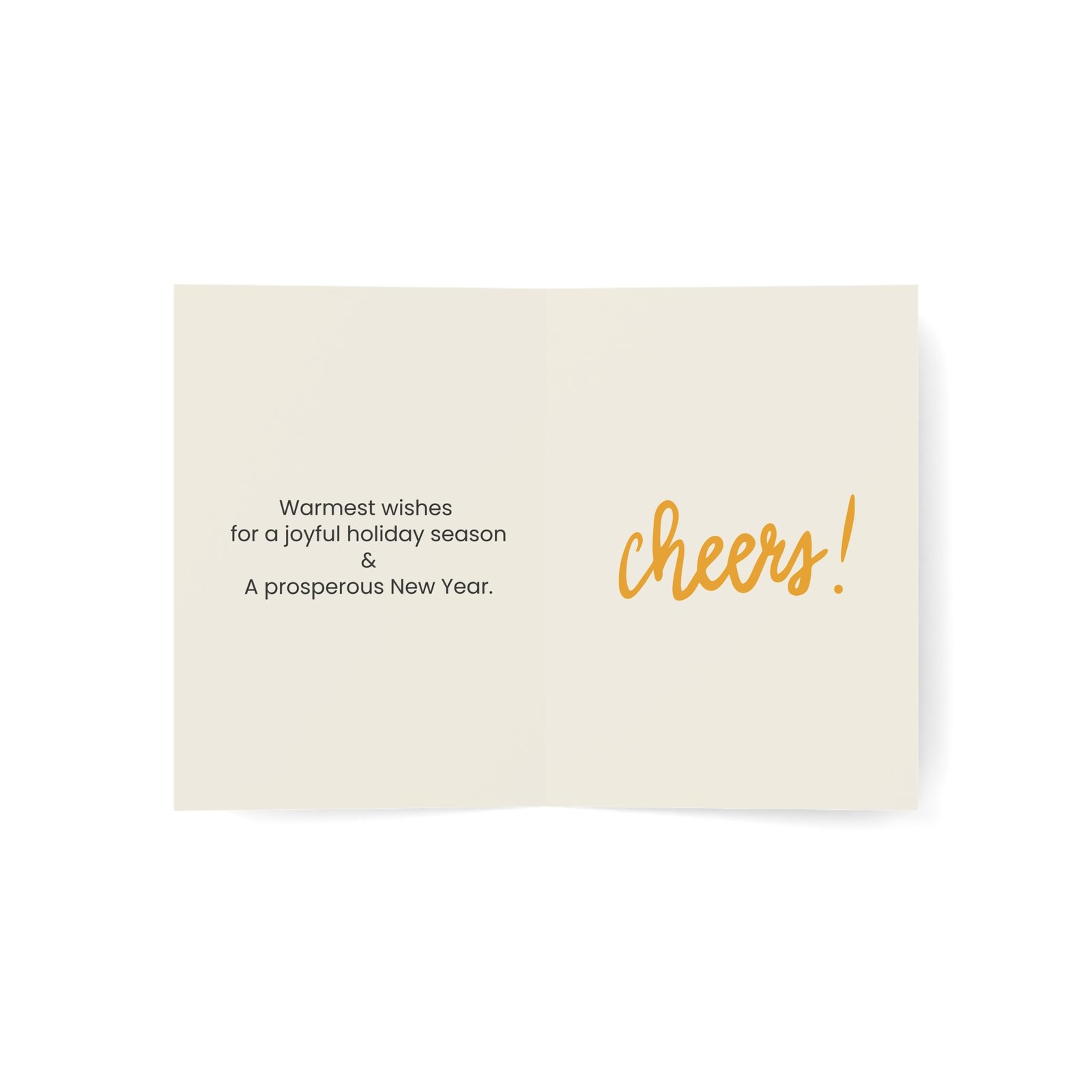 Classic Gold Holiday Greeting Card | Christmas & New Year Standard Edition - Image 4