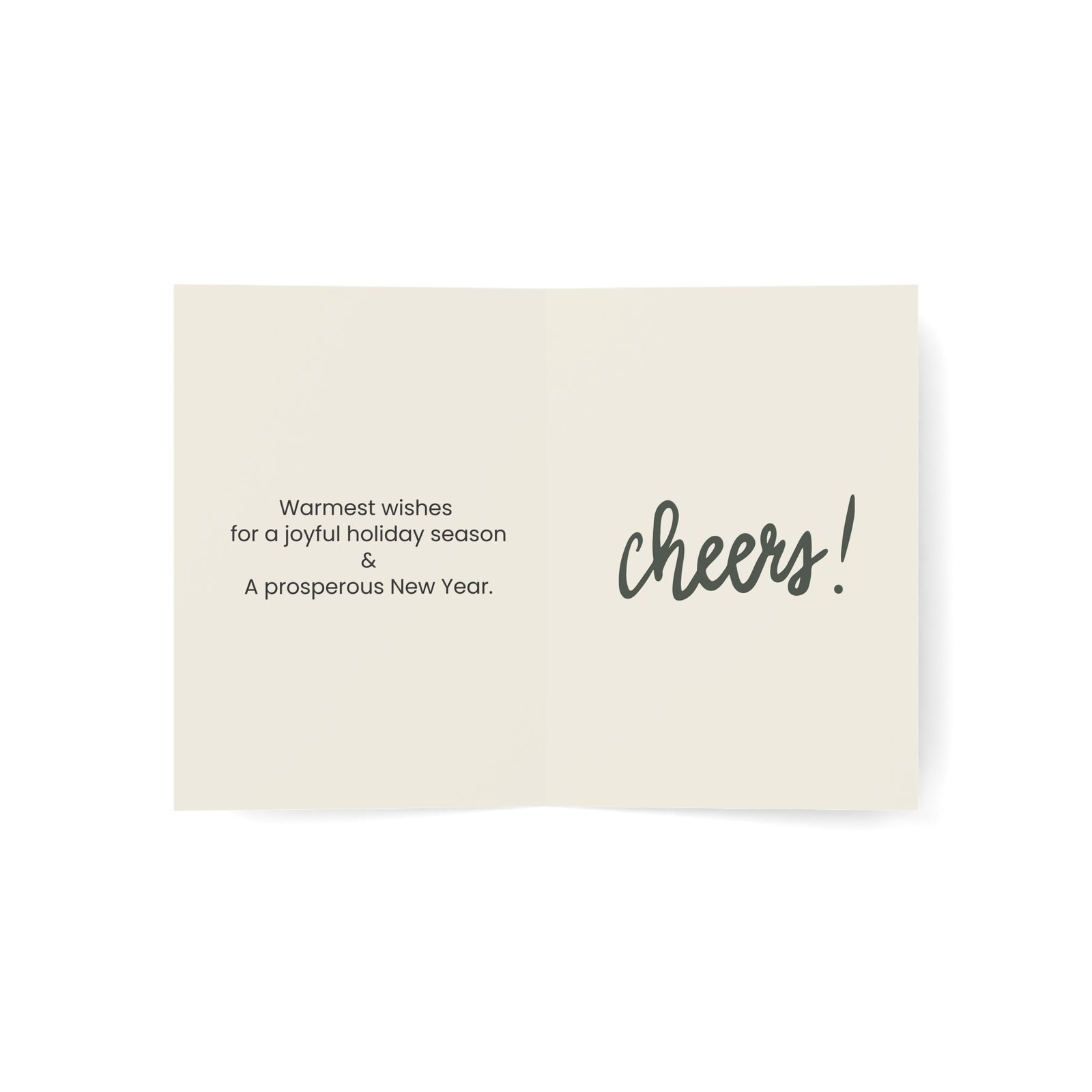 Classic Forest Green Holiday Greeting Card | Christmas & New Year Edition - Image 5
