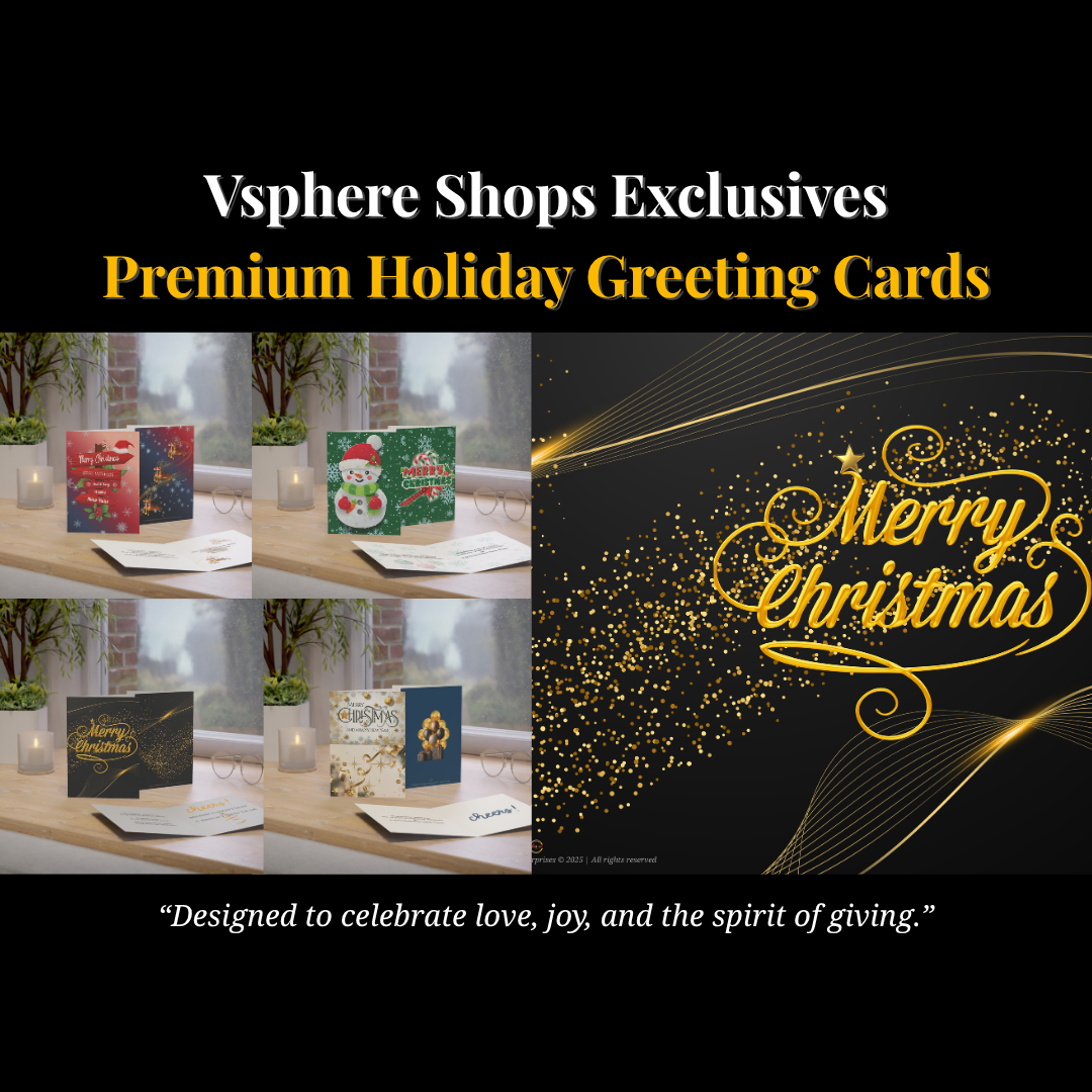 Vsphere Shops Premium Holiday Greeting Cards